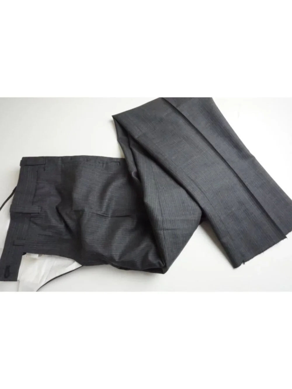 Borrelli Gray Blue Striped Cashmere Wool 2 Pc Suit Jacket Pants 42R US 52 EU NEW